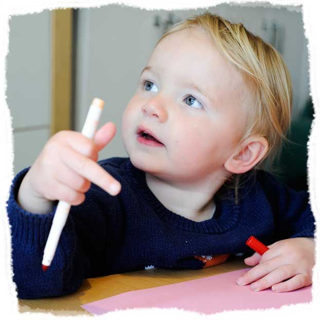 A young artist in the making